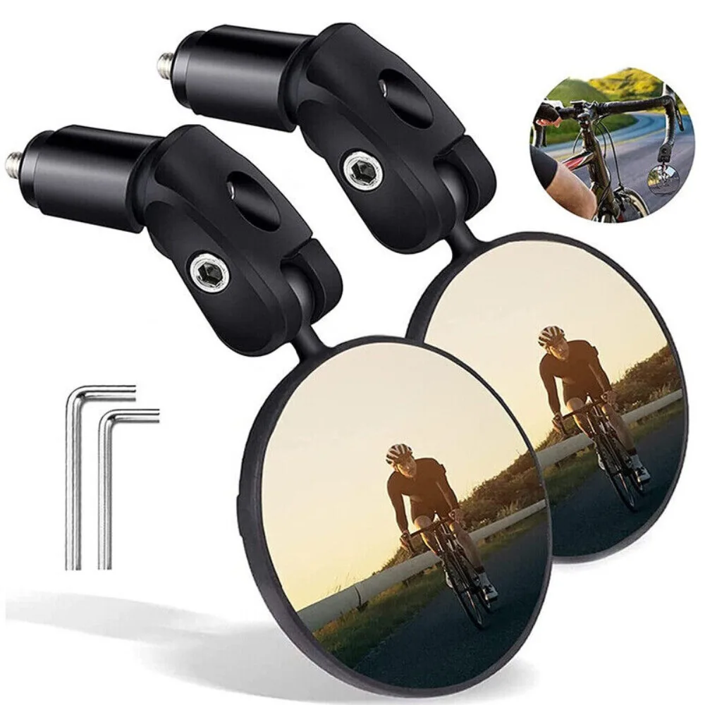 360° Rotating Rearview Mountain Bike Rear New Bicycle Bar End Mirror Cycling Equipment