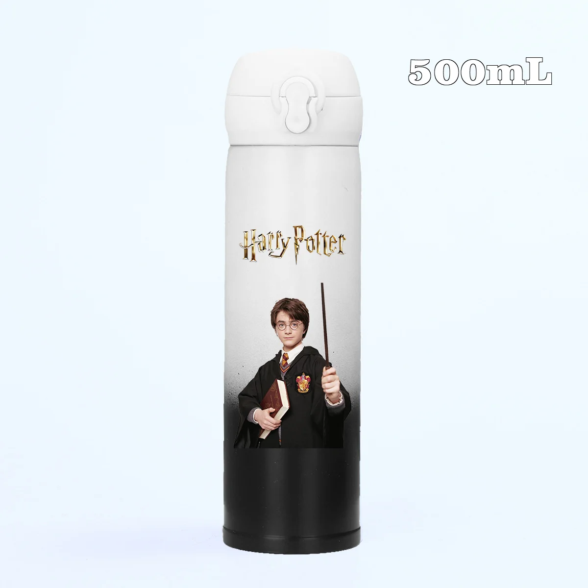 Disney Miniso Harry Potter Outdoor Sports 500ml Portable Stainless Steel Water Bottle Drinking Cup Children's Student Gift