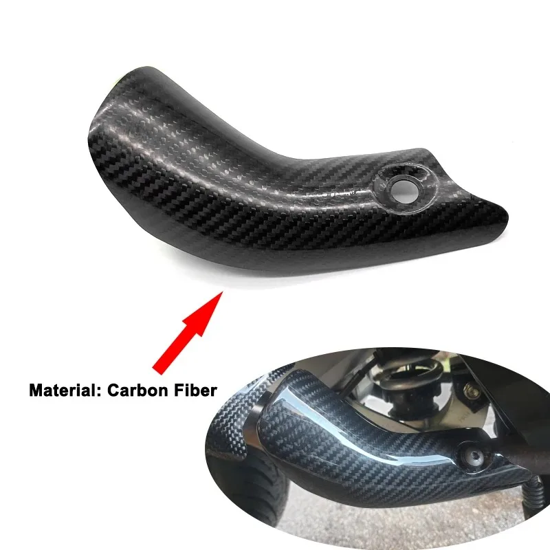 

X-ADV750 Exhaust System Middle Link Pipe Exhaust System Carbon Fiber Heat Shield Cover Guard Muffler Shell Fit for Adv Xadv 750