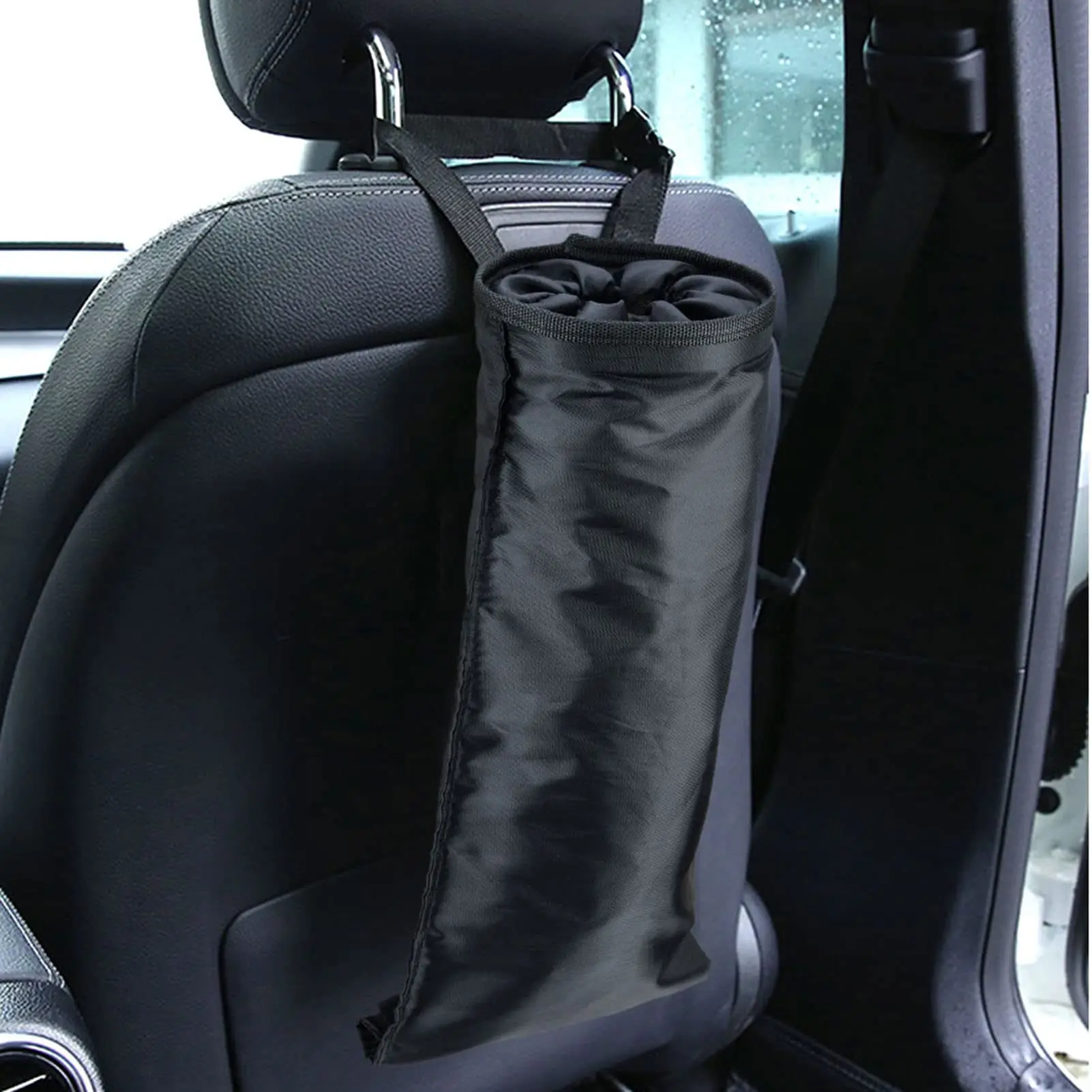 Car Trash Bags Hanging Detachable Garbage Bag Washable Seat Back Hanging Car Trash Bag Auto Garbage Can for Outdoor Traveling
