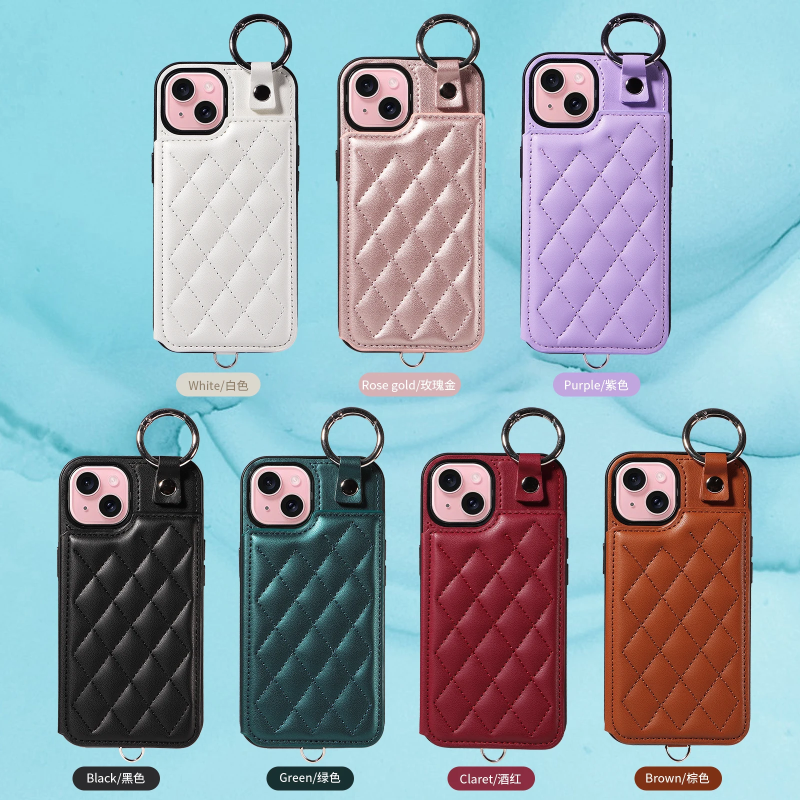 

Luxury Cards Solt Leather Wallet Case for iPhone 14/15/15Pro/14Plus/15Pro max Mobile Leather Pocket Cover Skin Stand Card Holder