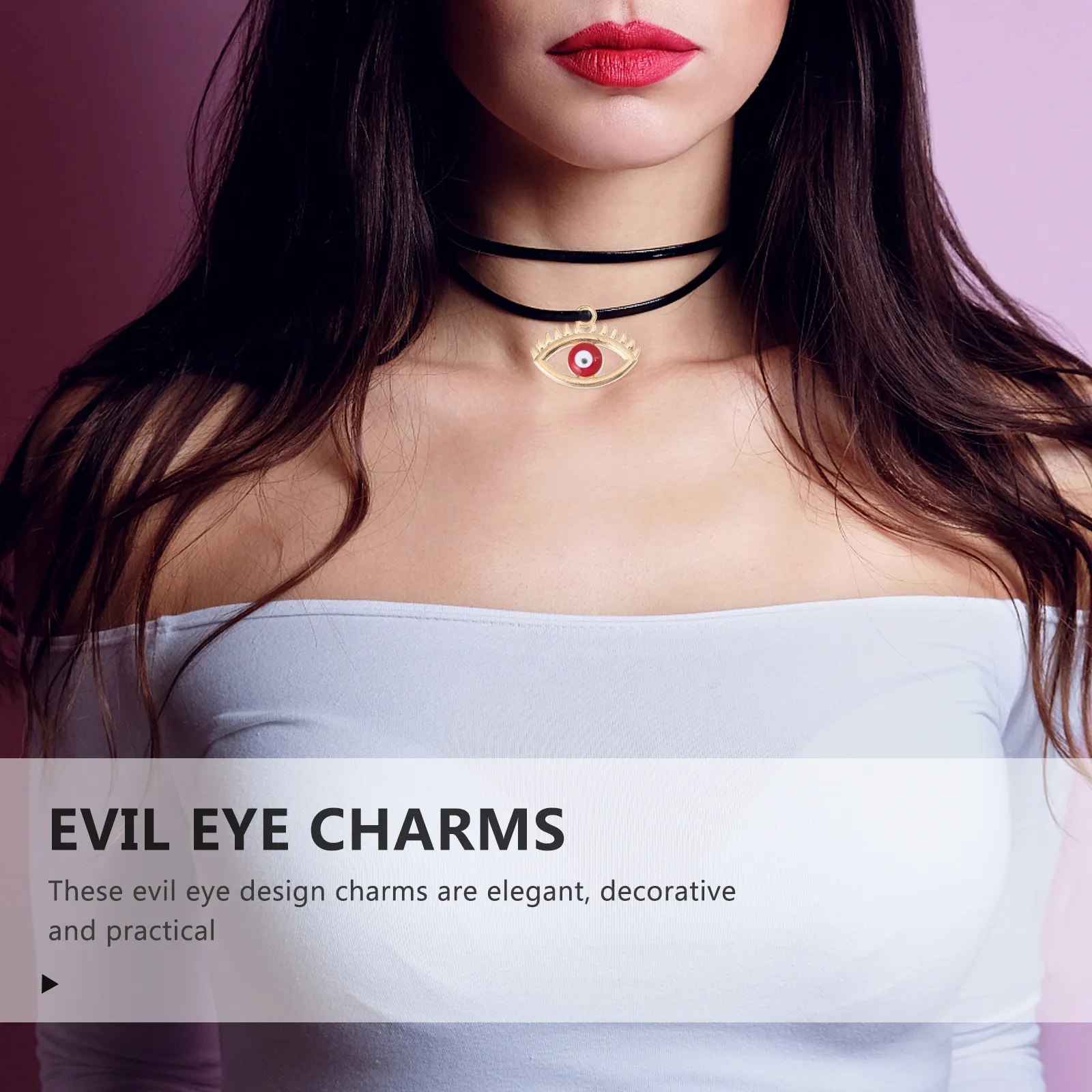 

10Pcs Hollow Devil Eye Jewelry Charms Alloy DIY Pendant Beads for Bracelet Necklace Earring Crafting Compact Storage Friendly