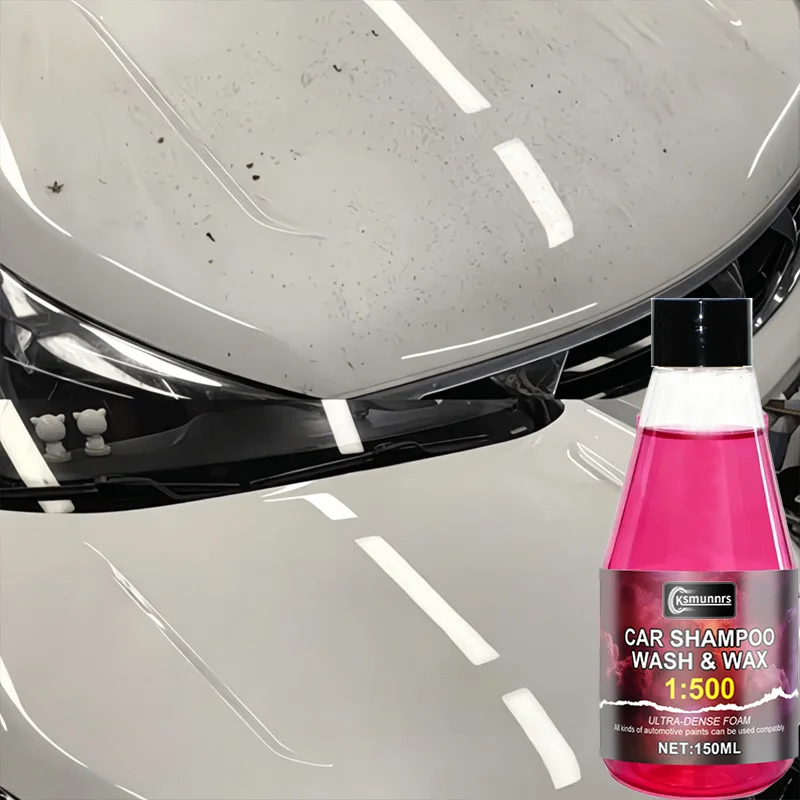Automotive Exterior Care Liquid - Pink High Foam Model | Creamy Thick Full-Car Coverage | Protective Paint Polish Suitable for A