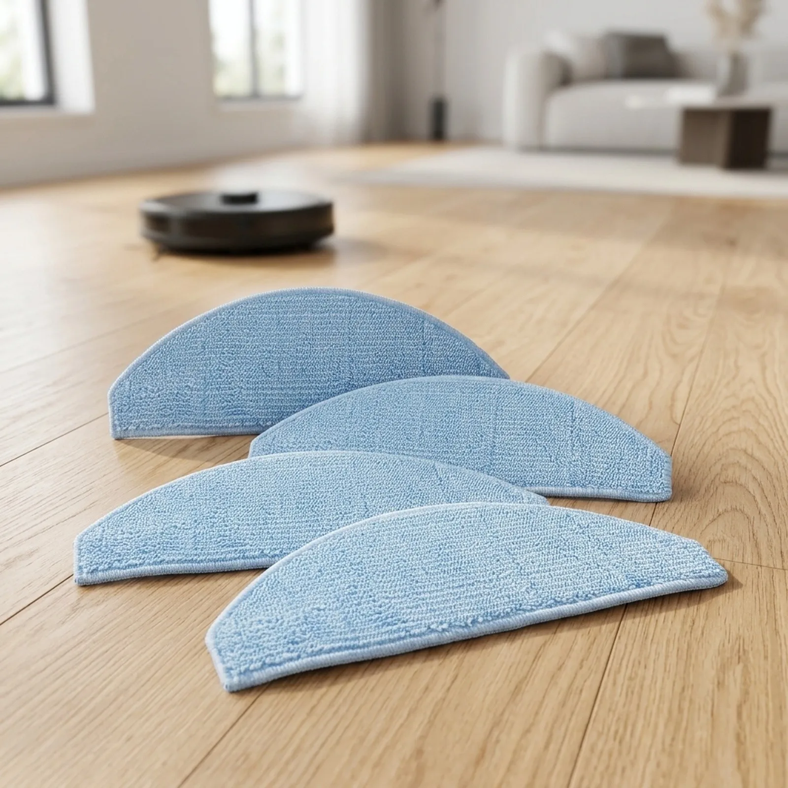 Robust Mop Cloth Options for Laresar for mars 01 and For Lubluelu for sl68 Robot Vacuum Cleaners Pack Sizes of 4 or 10