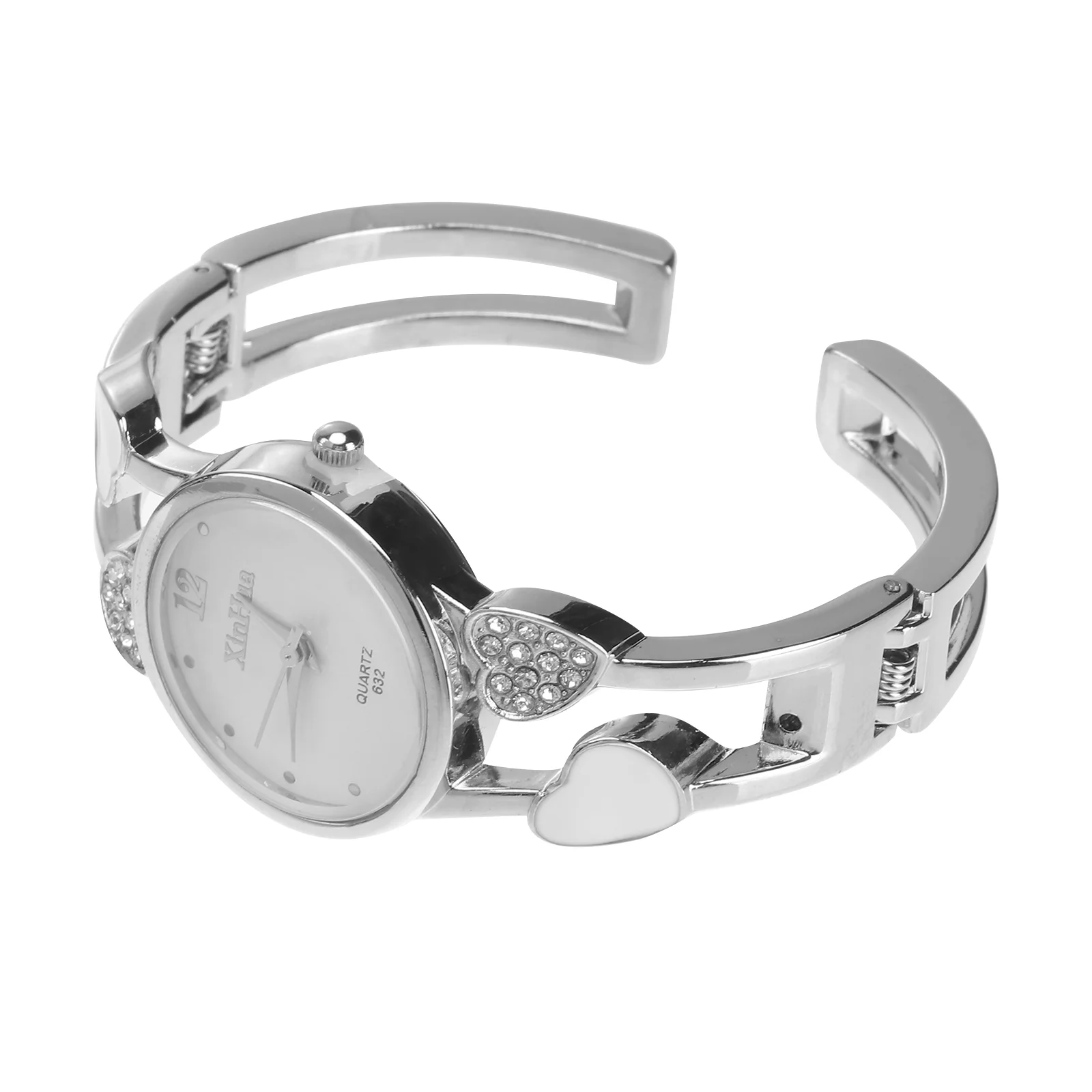 

Diamond Bracelet Watch Women Silver Watches for Ladies Bangle Quartz Wristwatch Girl