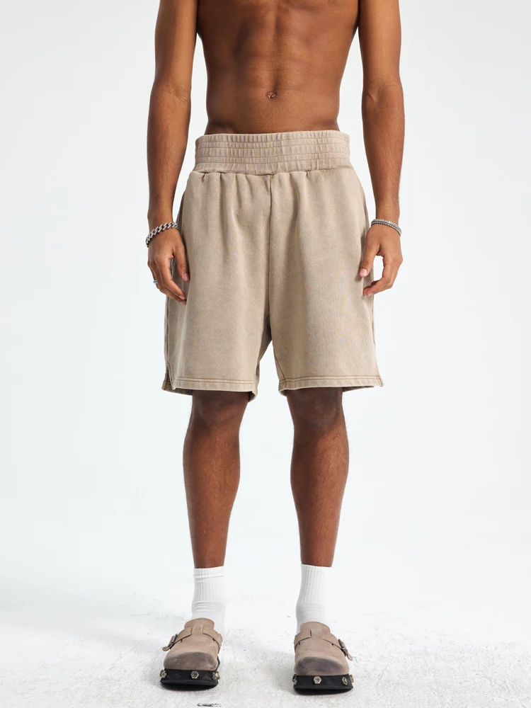 

Мужские винтажные брюки ONPT в американском стиле, повседневные, свободного кроя, для бокса и спорта, летние, в уличном стиле, 430 г, выцветшие, прямые штанины