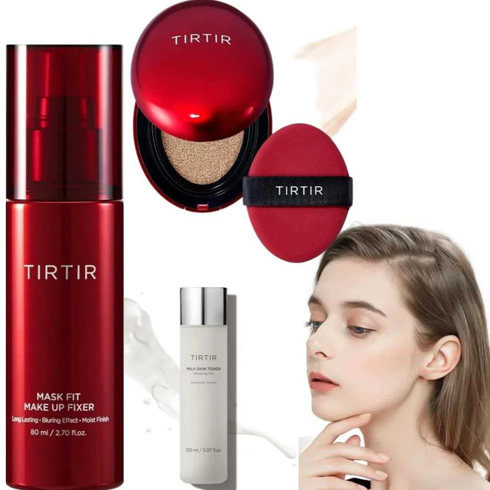 TIRTIR وسادة هوائية كريم الأساس المخفي تبييض ماكياج طويل الأمد مقاوم للماء مستحضرات التجميل سطع الوجه قاعدة لهجة ماكياج