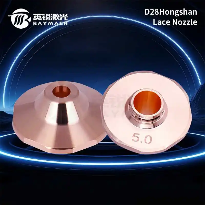 Raymach D28M11 Laser Nozzle HSG Fiber Laser Cutting Machine Using High Power Source Single Layer S1.4E H15 Copper Nozzle Price