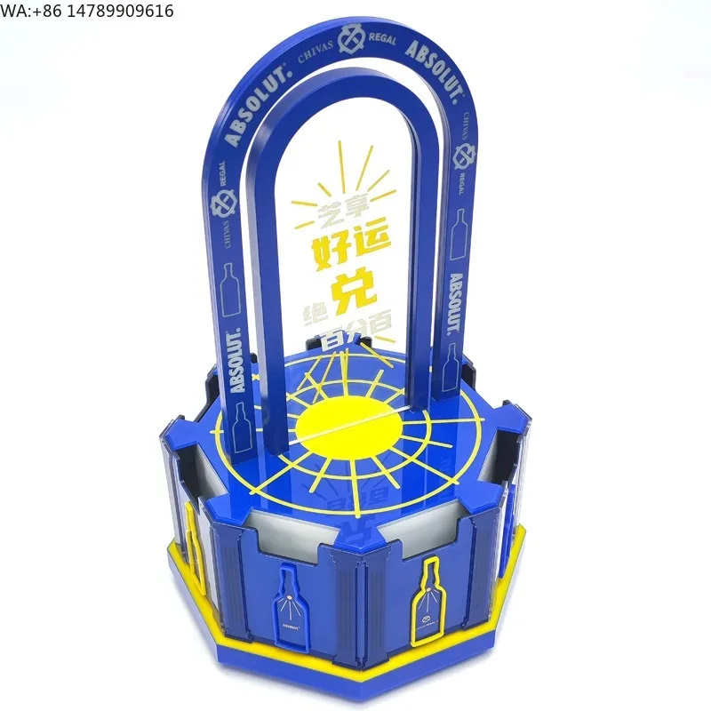 Premium Custom LED Liquor Display StandAcrylic  Display Stand, Rotating Display Stand,   Led Charging Lumin