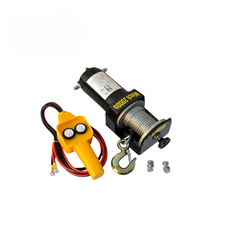 

fast transmission 12v 2000 lbs electric winch