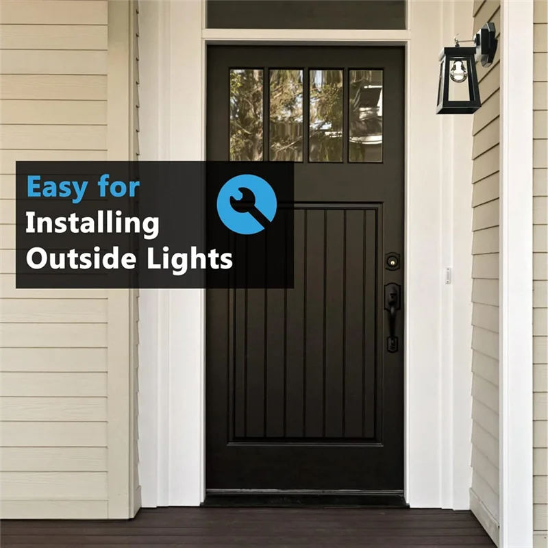 A26F-Octagon Siding Mounting Kit, 8141 Vertical Siding Lamps Mounting Plate Siding Light Blocks For 1/2Inch Lap Siding