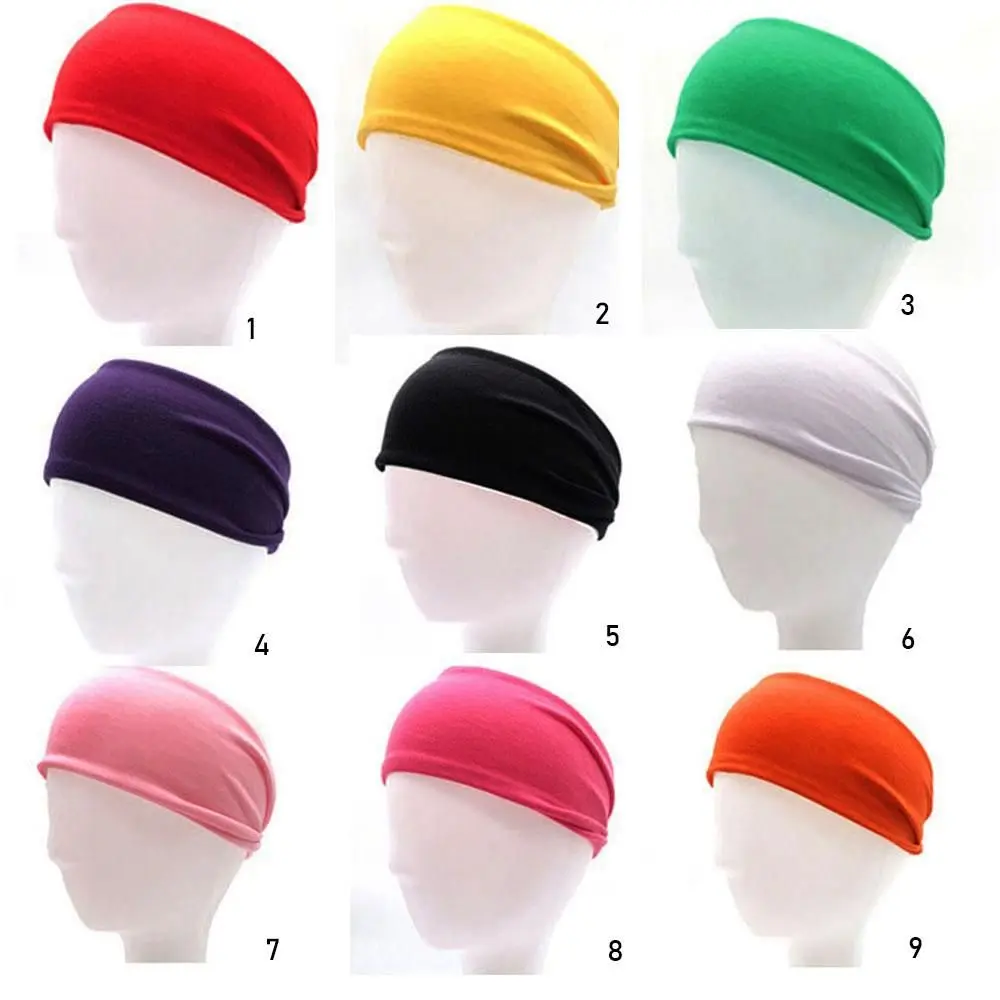 Absorbent Cycling Yoga Sport Sweat Headband For Men and Women Yoga Hair Bands Head Sweat Bands Sports Running Safety Sweatband