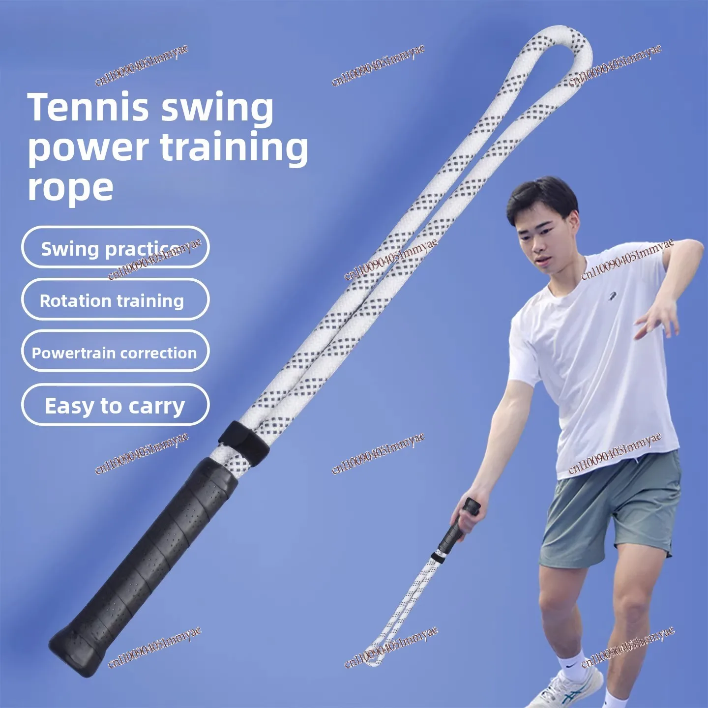 Tennis Swing Power Rope Tennis Trainer Practitioner Whipping Power Service Swing Device