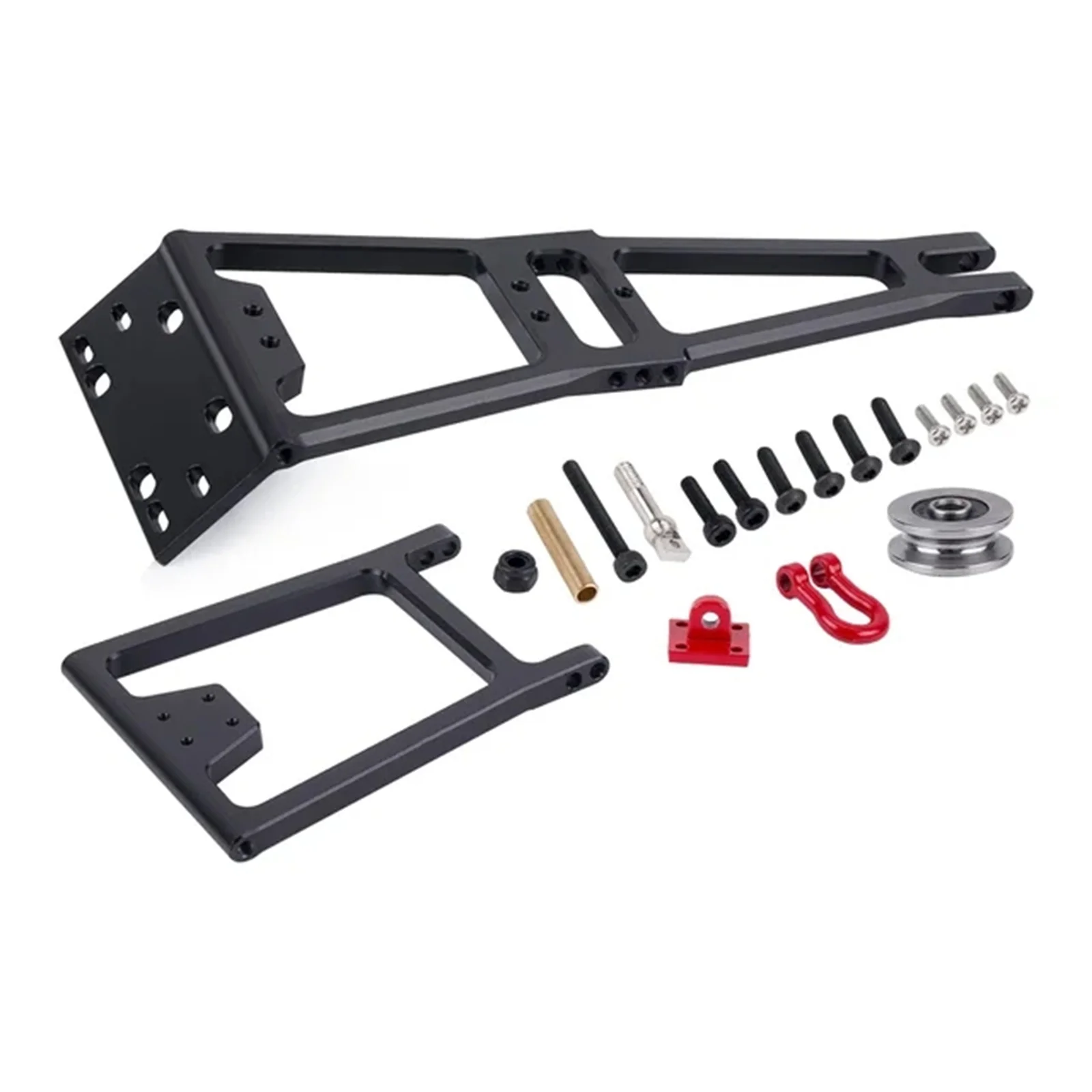 19x Easy Install Aluminum Winch Set For 1/10 Rc Crawlers Made Of Aluminum Alloy And CNC Processing Black