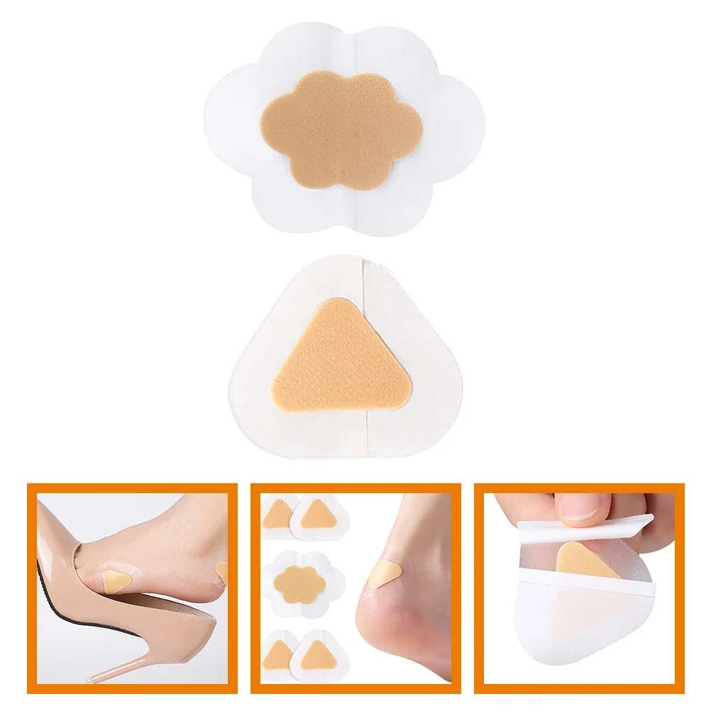 

80Pcs Foot Heel Patch Blister Prevention Tape Protective Heel Pads Supple Breathable Adhesive for Pain Relief Blister Tape