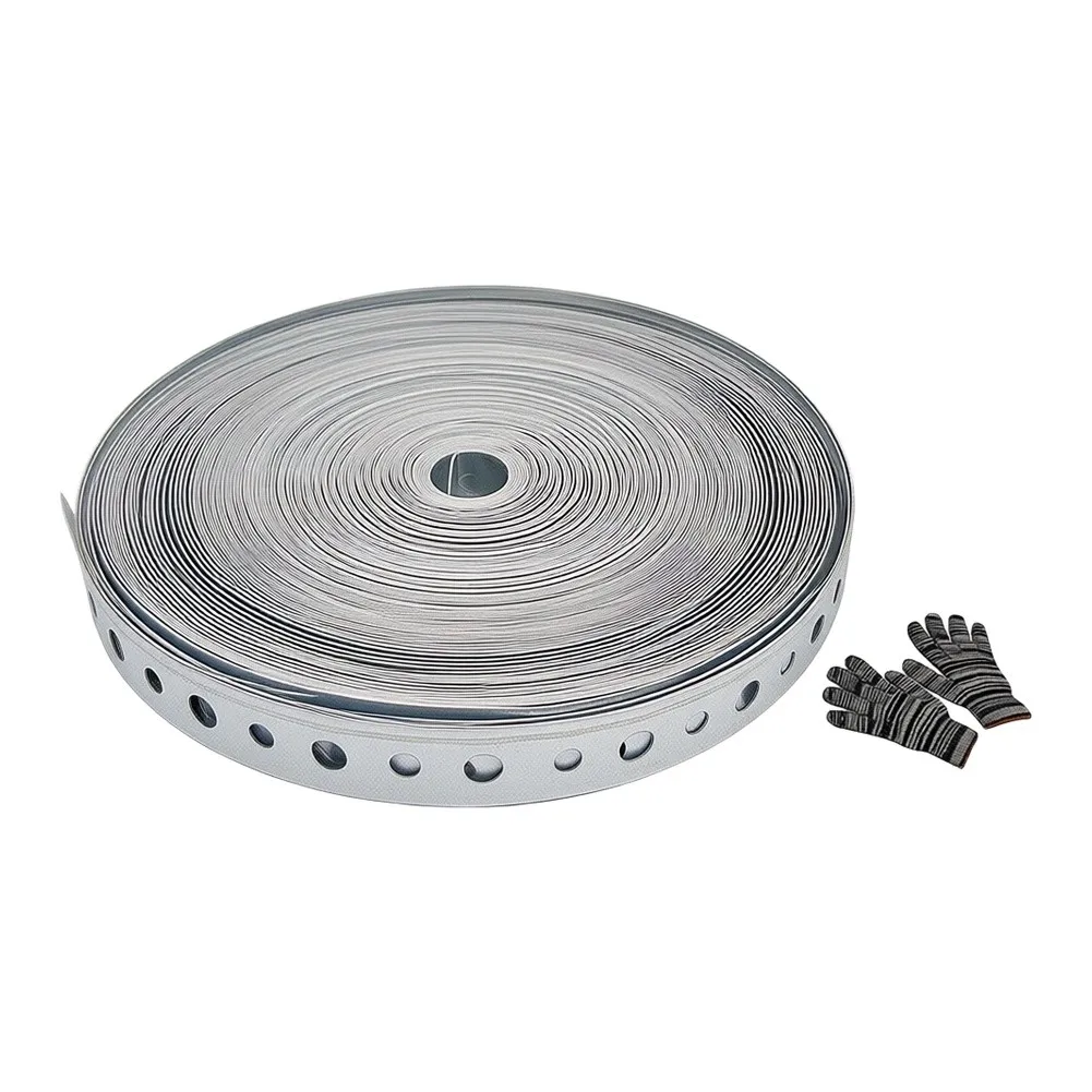 Galvanized Metal Pipe Clamp Featuring Bendable Hanger for Secure Pipe Mounting in Plumbing HVAC and Electrical Applications