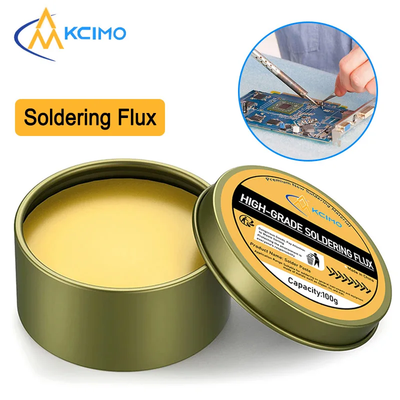 

100g Soldering Paste Flux No-Clean Rosin Core Solder for Electronic PCB and SMD Repair Fast Strong Lead-free Solder Paste
