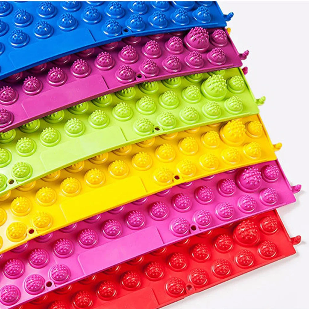 

2 шт., массажный коврик, рефлексологический коврик для арки, пятки, облегчения пальцев, портативный рулонный дизайн, идеальный подарок, массажер для ног, инструмент для рефлексологии ног