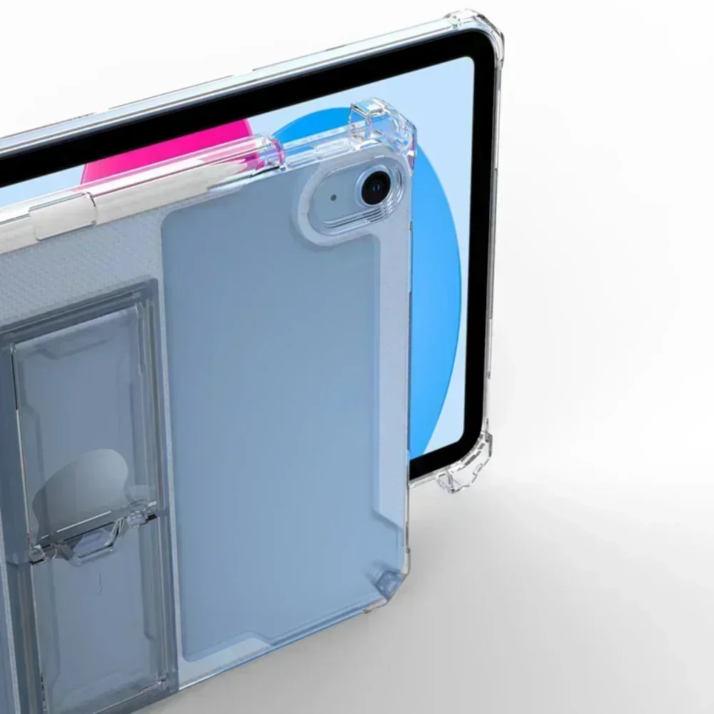 Funda de TPU para Apple iPad 10, 9 pulgadas 2022, funda con soporte para PC para iPad Pro 11 10,5 Air 5 4 3 10,9 10,2 10th 9th 8th 7th Gen 2022 2020