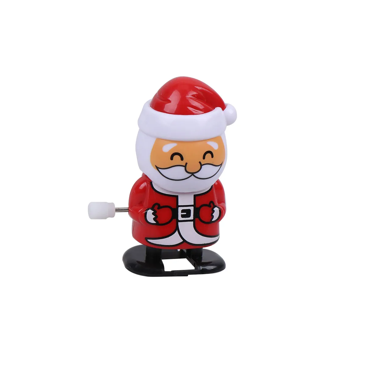 

2Pcs Walking Clockwork Christmas Santa Shaking Head Party Favors Gifts Wind-Up for Kids Celebration Wind-Up Toys