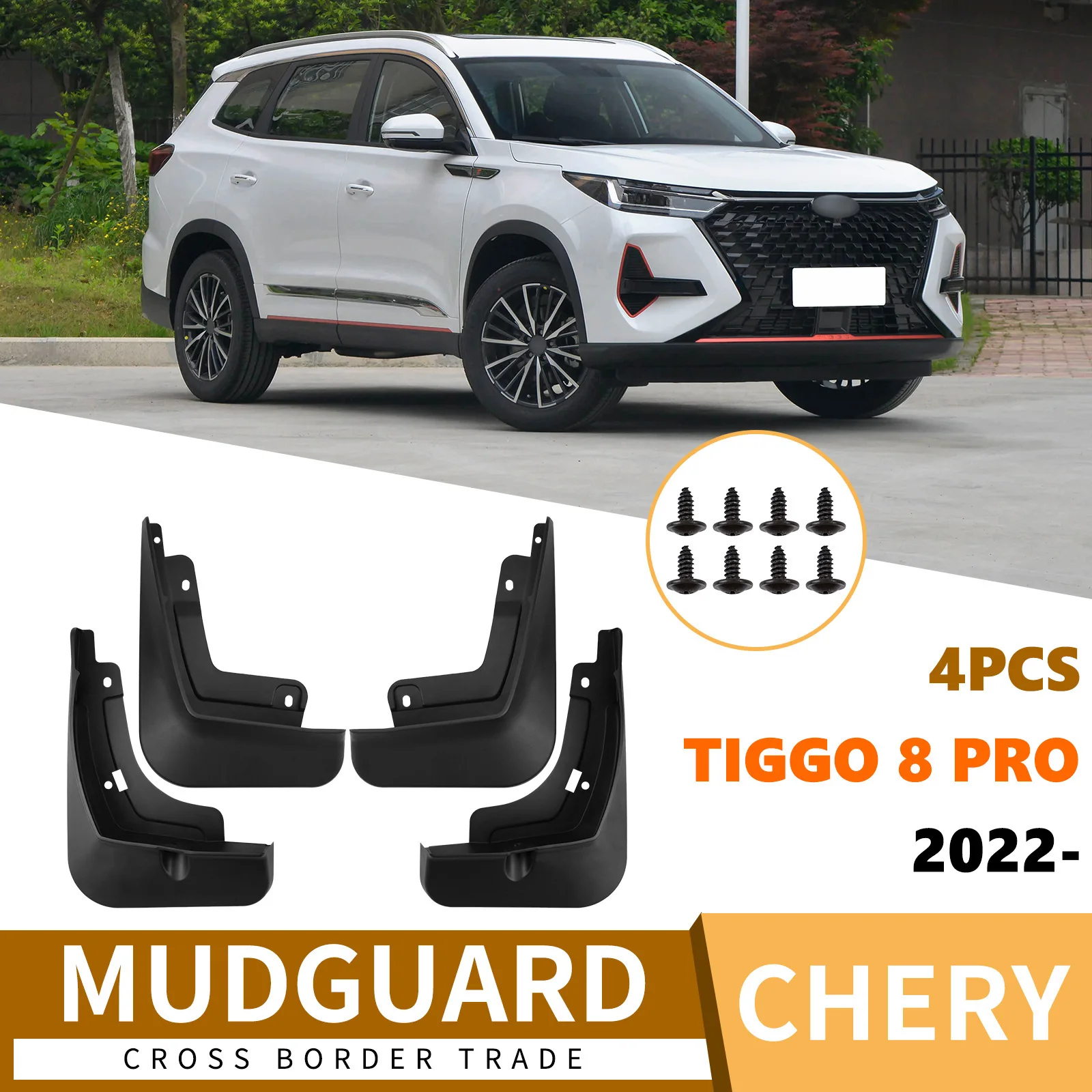 For Chery Tiggo Tiggo 8 Pro 2022-2025 car tire fender skin car accessories car fender mud flaps
