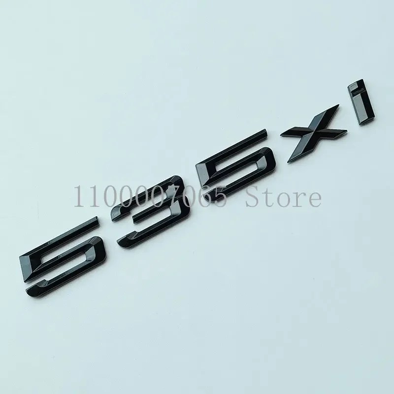 DIY Glossy Black Numbers Letters 320xi 330xi 335xi 520xi 525xi 530xi 535xi ABS Emblem for Car Trunk Nameplate Logo Sticker