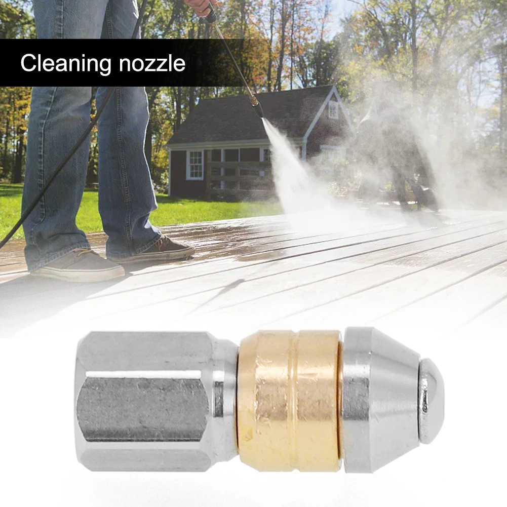 High Quality Nozzle Power Equipment Pipe Cleaning Nozzle Outdoor Living Pressure Washer Parts Rotating Accessories