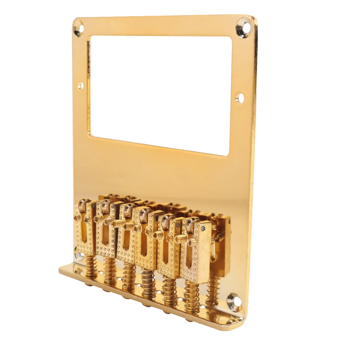 

HOT!6 Roller Saddle 6 String Humbucker Guitar Bridge for Tele Telecaster Guitar (Gold)