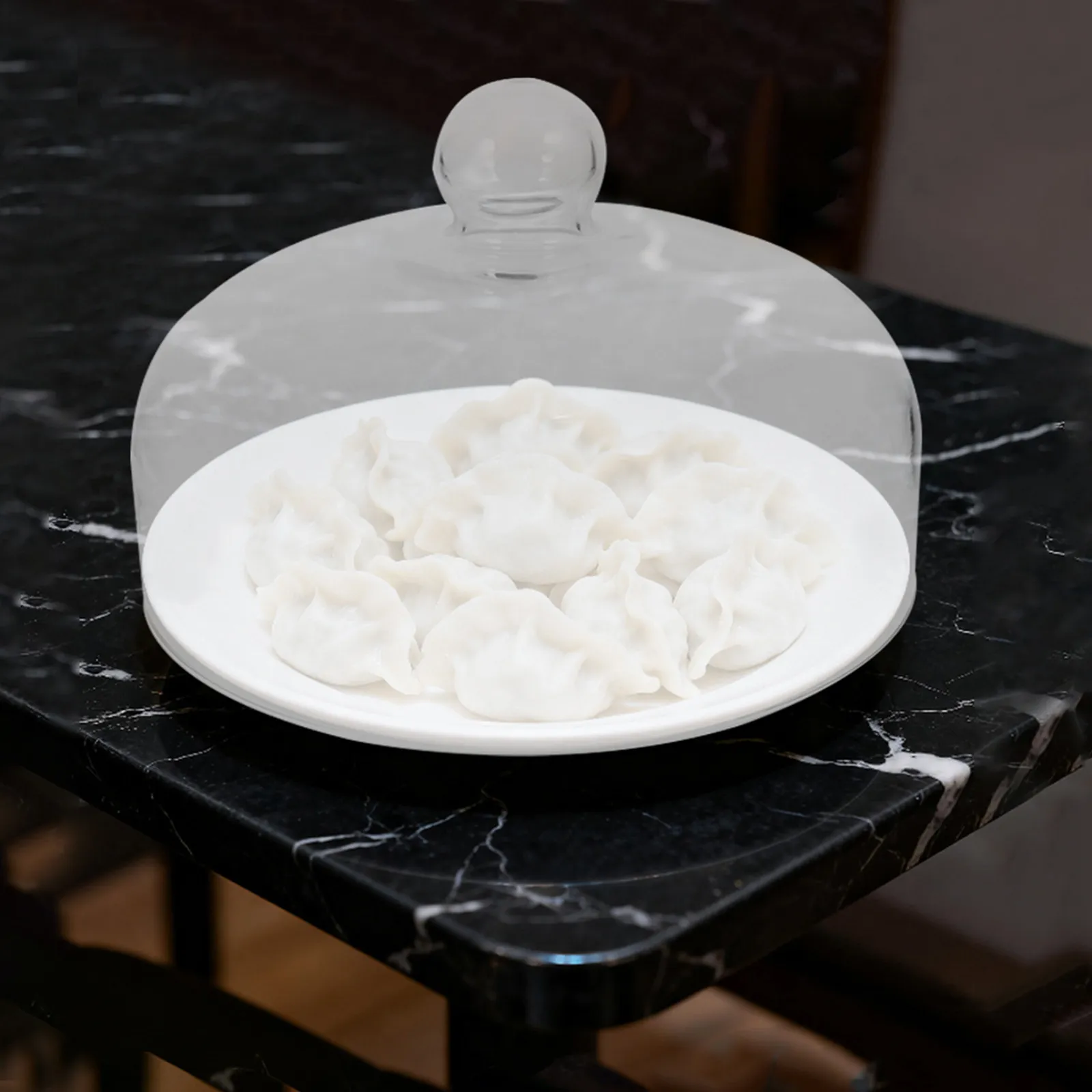 10Inch Glass Microwave Splatter Cover Transparent Dome Lid Guard Cooking Food-Grade Non Plastic Tall Microwave Splash-Proof