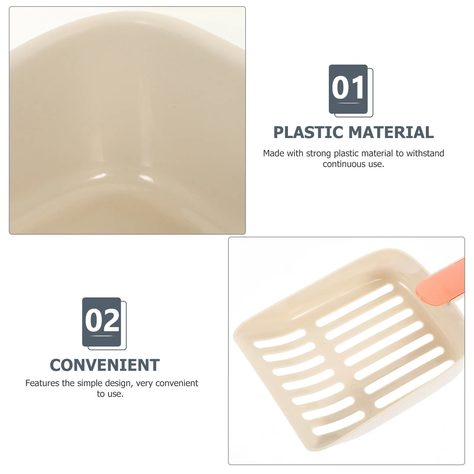 

1 Set Cat Litter Box Semi-Enclosed Design Floor Clean Odor Control Large Durable Plastic Pet Toilet For Cats Kittens Sand Box