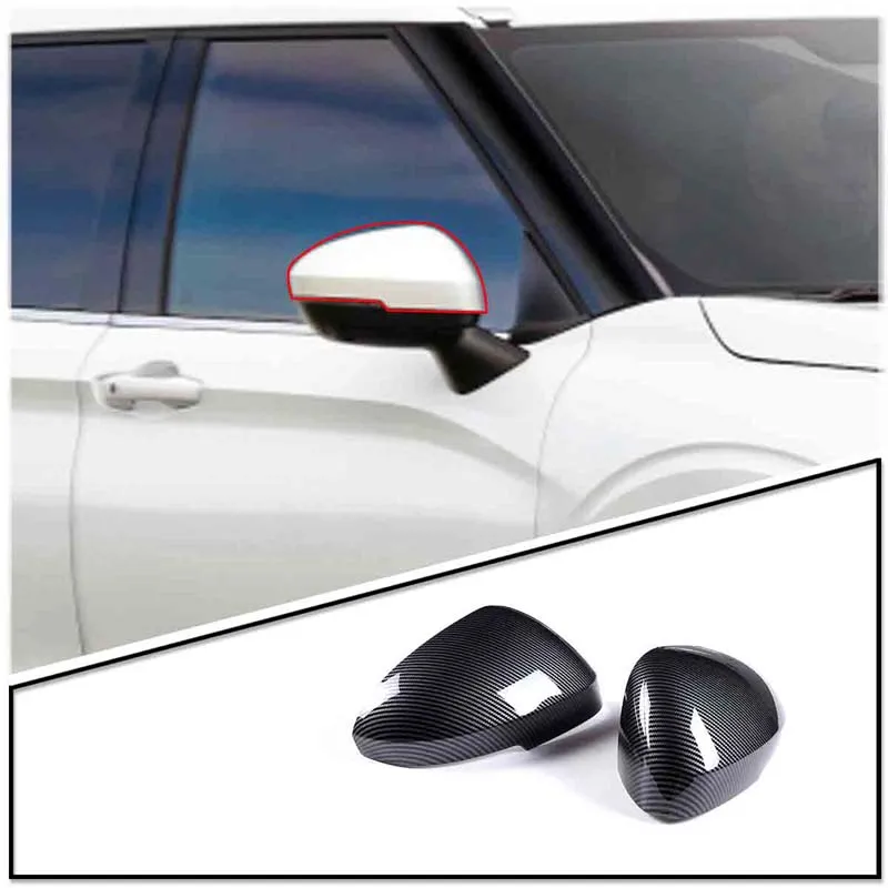 

Для Mitsubishi Outlander 2022-2025 ABS углеродное волокно автомобильные боковые дверные зеркала крышка заднего вида накладка наклейки аксессуары
