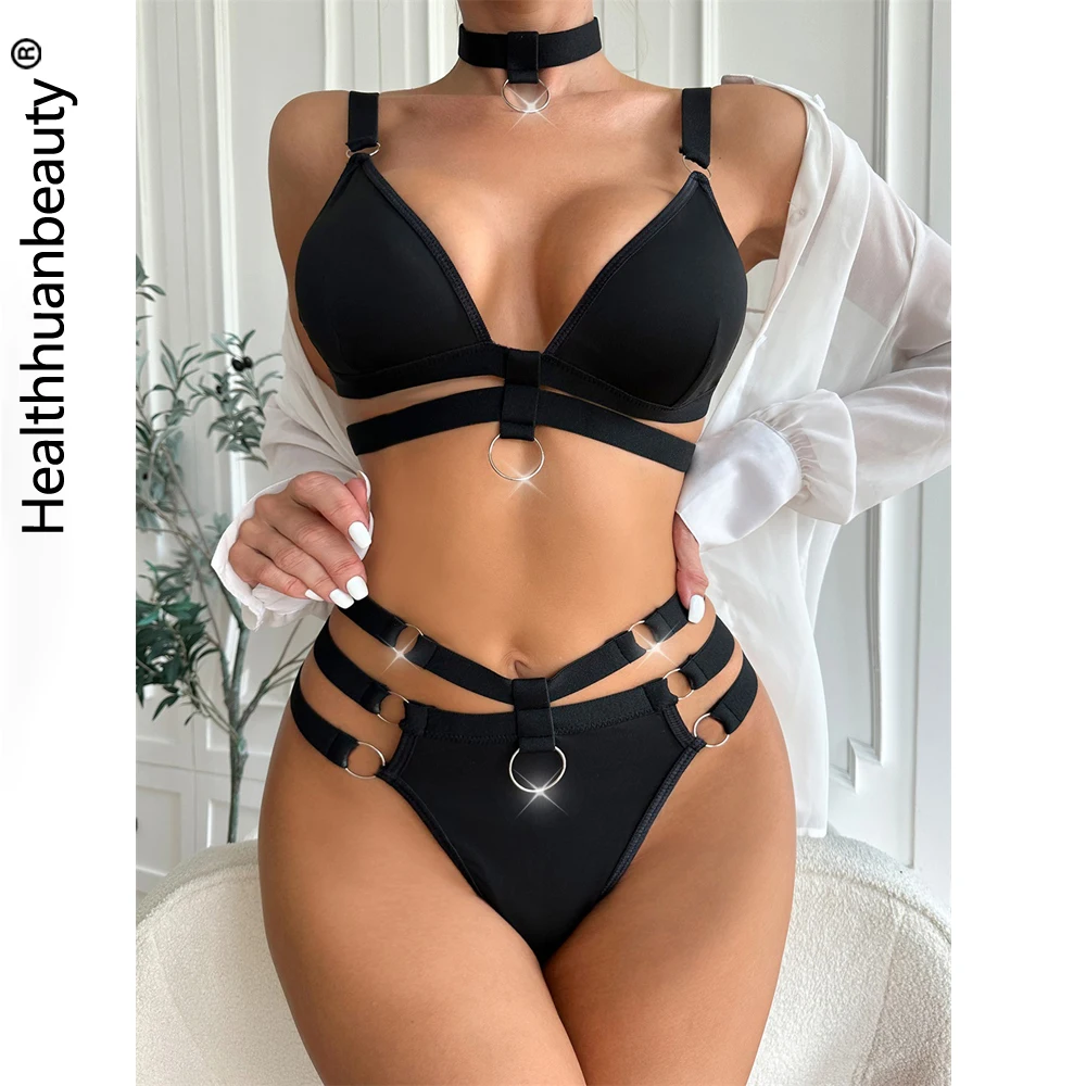 HB785 Sexy Lingerie Sets for Women Three Point Underwear Suit Push Up Bra And Panty Set Hot Erotic Underwear Set