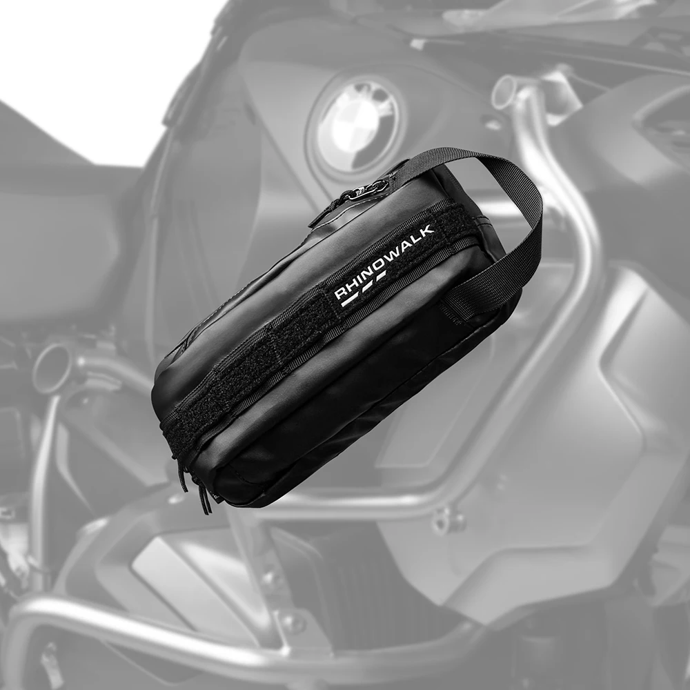 Rhinowalk Motorcycle Tank Bag 2.4L Universal Motocross Crash Bars Bumper Frame Bag Tool Placement Pack Motor Side Pannier Saddle