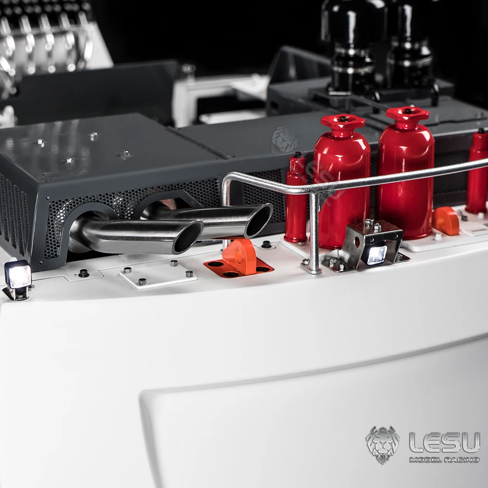 

LESU Accessories Metal Red Fire Extinguisher Spare Part for 1/14 RC Hydraulic Excavator DIY Loader Trucks Vehicle Model TH22902