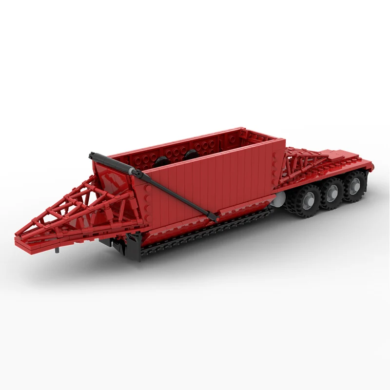 

City Car Model MOC Building Bricks Dump Trailer Container Truck Mower Modular Technology Children Holiday Gifts Assemble Toys