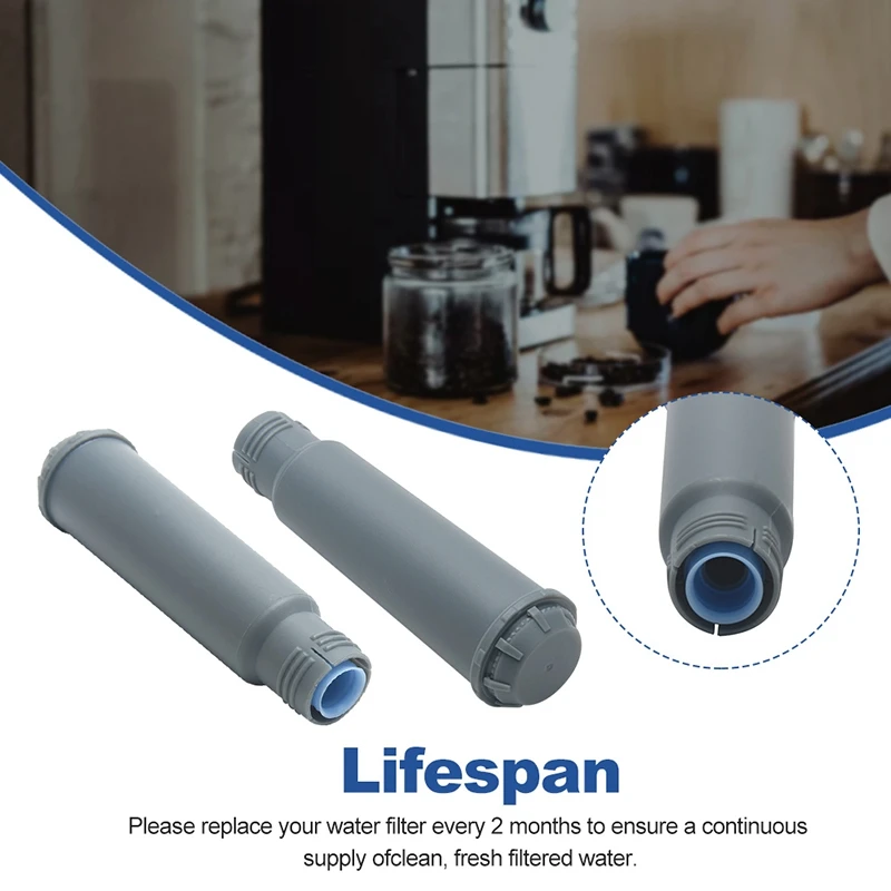 2Pcs Plastic Kitchen Coffee Machine Home Tools Water Filter Elements Safe Improve Taste Accessories for F08-DTB1
