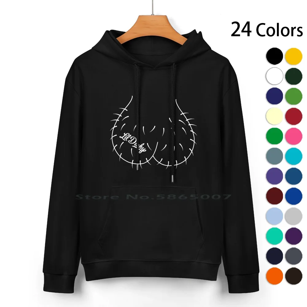 Lil Dicky Brain Cotton Hoodie Sweater 24 Colors Lil Dicky Brain Rap Music Funny Meme 100% Cotton Hooded Sweatshirt For Women