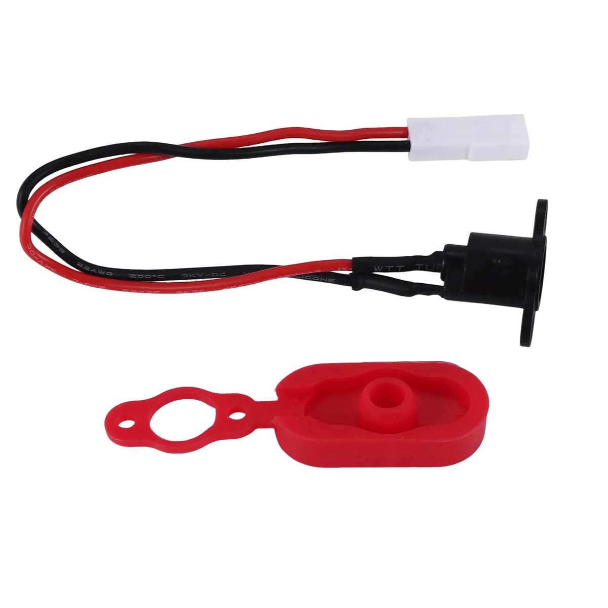 

Y79A_For Xiaomi Mijia M365 Electric Scooter Charging Hole Cover with Charging Cable Charging Port Plastic Waterproof Cover