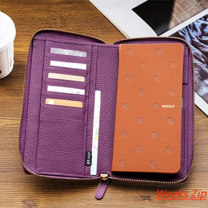 ox-knight-2026-new-weeks-zip-cover-genuine-leather-notebooks-journals-lychee-grain-cowhide-for-planner-notepad-diary-stationery