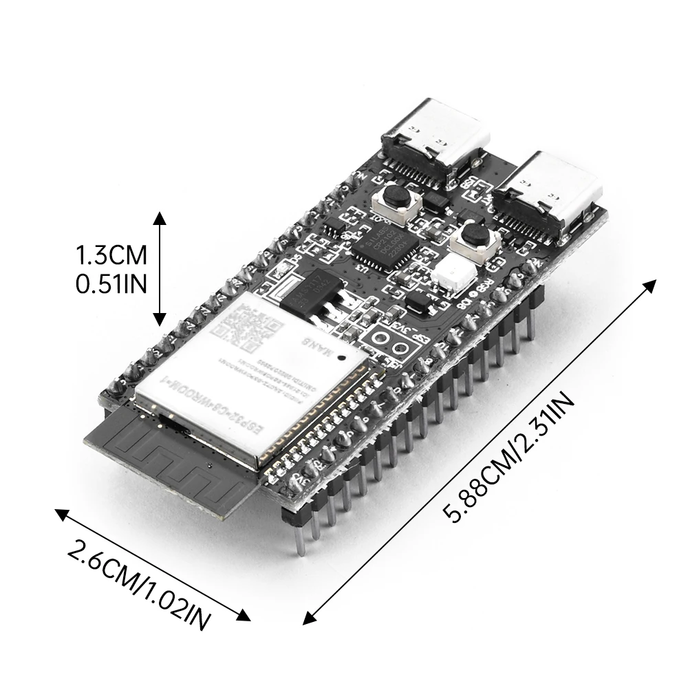 ESP32-C6 WiFi Bluetooth Development Board Core Board CP2102 Board ESP32-C6-DevKitC-1-N8 Module TYPE-C Interface USB2.0
