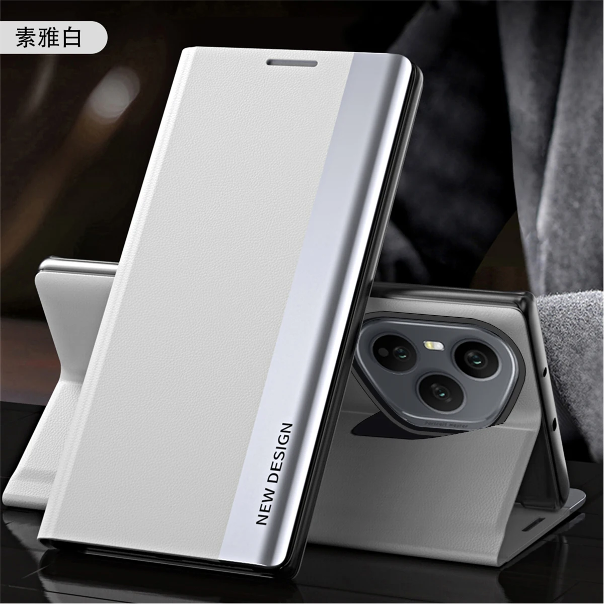 NONE Für Honor 400 pro Lite Fall Luxus All-inclusive Stand Leder Fall Business Stil Abdeckung Für Honor 400 pro 5G stoßfest Funda 3