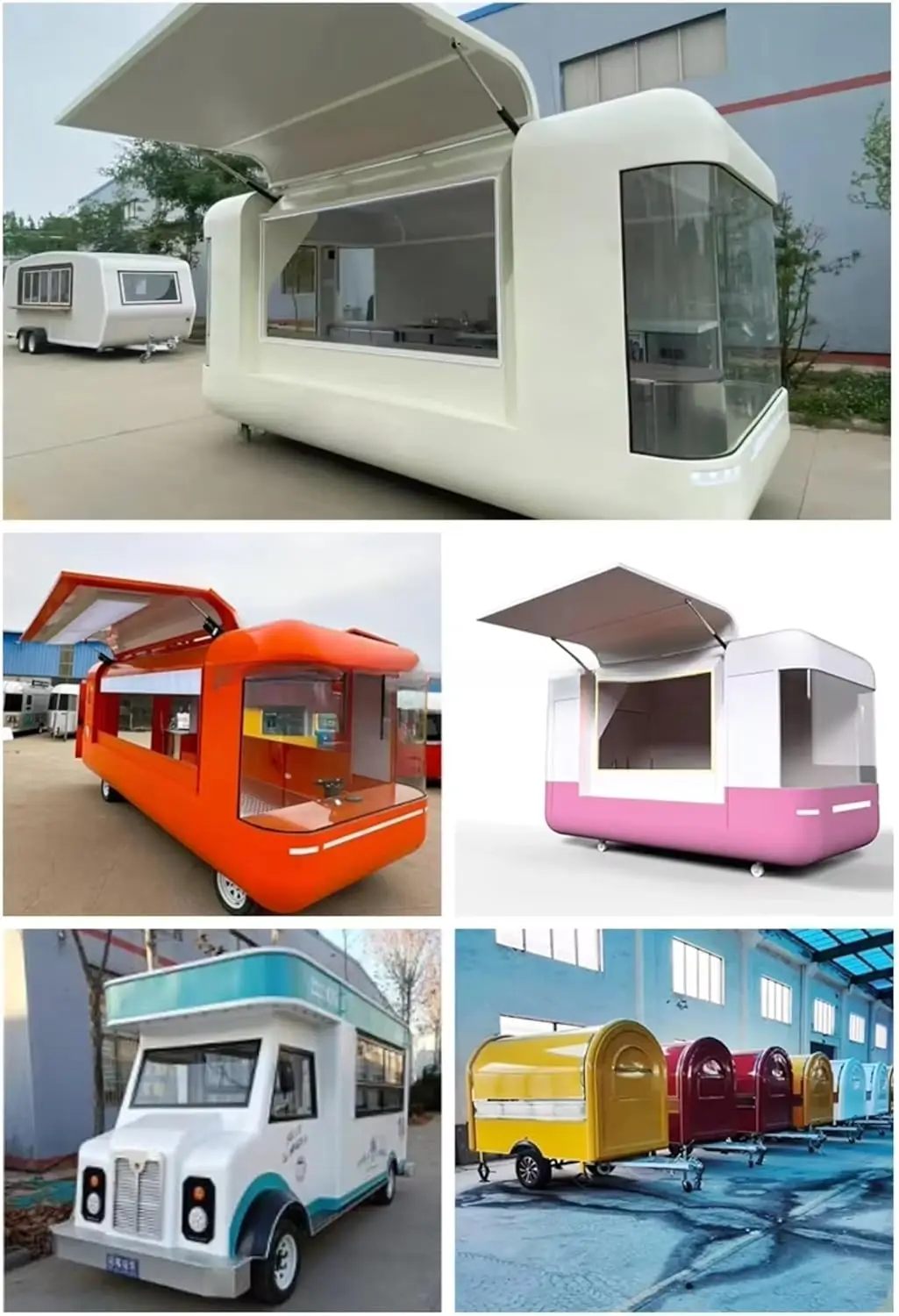 Mobile Food Trailer | Street Food Vending Truck with Custom Kitchen | Ideal for Coffee, Ice Cream, Fast Food & Beverages