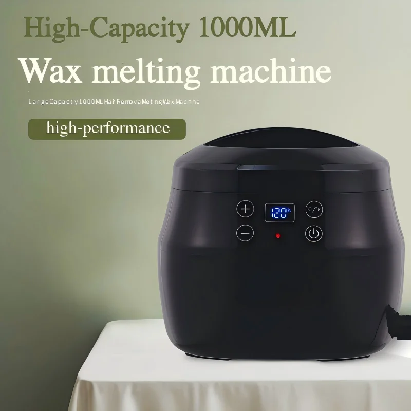 1000cc Aluminum Pot LED Light Source Smart Waxing Machine Kit EU Electric Wax Heater Salon Grade Hair Removal Nail Dryer Beauty