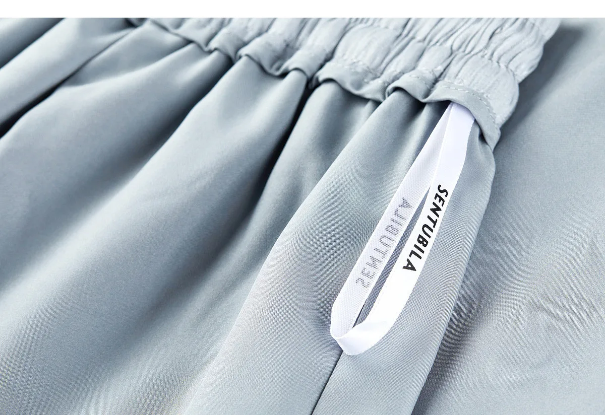 SENTUBILA Büro Einfacher, leichter, schimmernder Rock in Lila, Damen-Sommerhose mit elastischem Bund, Taschen, fließend, lässig, Culottes 162KF7358 – Detail 35