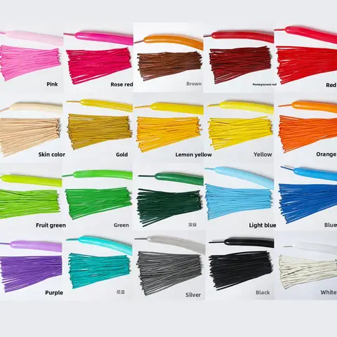 100Pcs Long Magic Air Balloon Ballon for Modeling Strip Latex Balloons Birthday Wedding Party Decor Air Balloon Globos