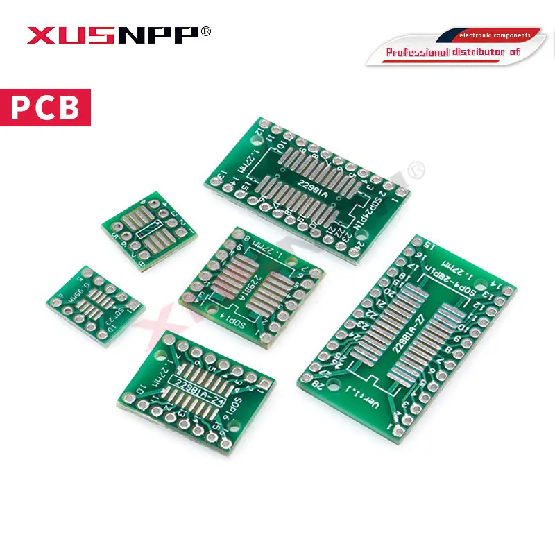 30PCS PCB Board Kit SMD Turn To DIP Adapter Converter Plate FQFP SOP8 SOP14 SOP16 SOP20 SOP28 QFP SOP 8 14 16 20 28