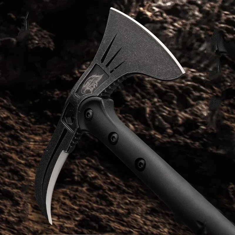 1PCS Multifunctional Axe Outdoor Survival Camping Hammer Defensive Tactics Mountain Cutting Engineer Axe