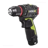 WORX WU130X 무선 전기 스크루 드라이버 드릴 12V 40Nm 금속 가공용 브러시리스 모터 홈 리튬 배터리 전동 공구 6