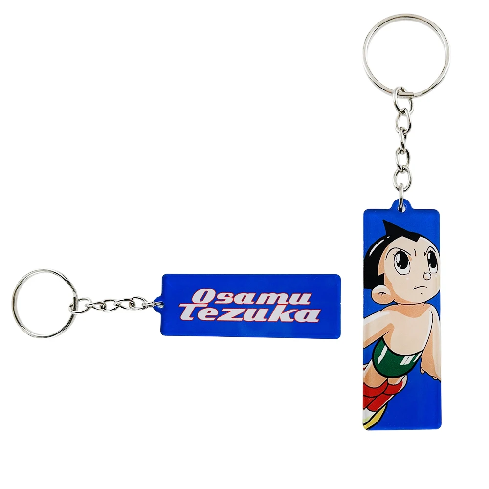 Tetsuwan Atom Double Sided Acrylic Keychain Osamu Tezuka Cartoonist Key Ring Novelty Fun Pendant Decorative