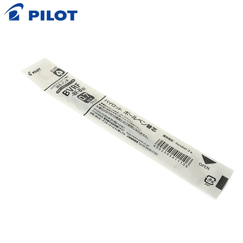 9 Pieces Pilot Acro Ink Ballpoint Multi Pen Refill 4pcs/lot 0.7 Mm/0.5mm Black/Blue/Red/Green for Dr. Grip 4+1 BVRF-8F/8EF
